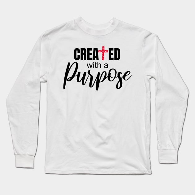 Created with a purpose Long Sleeve T-Shirt by PlusAdore